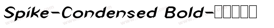 Spike-Condensed Bold字体转换